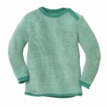 Melange-Pullover Mint-Natur von disana