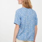 Bluse Aloe Snippets fjord blue von recolution
