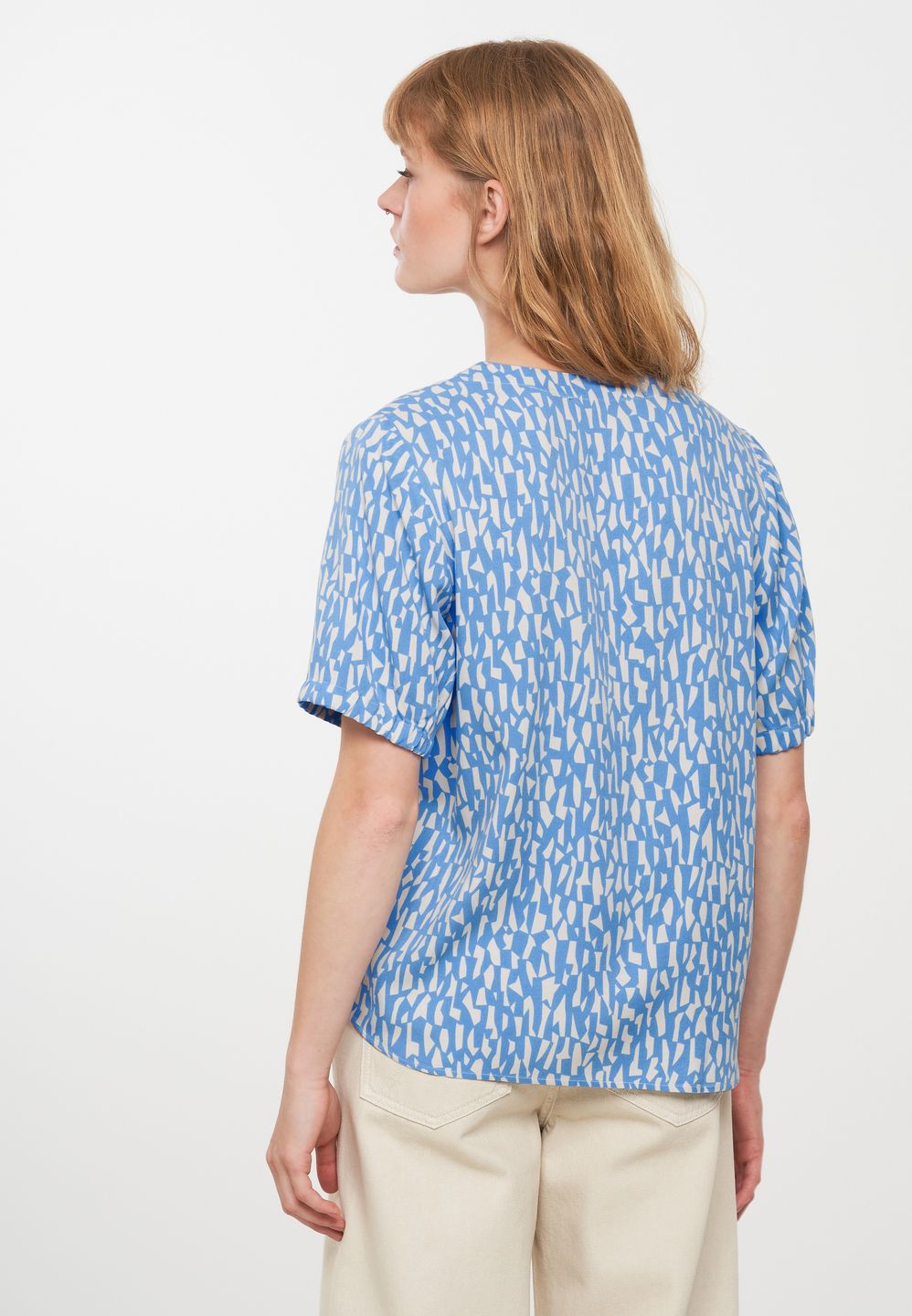 Bluse Aloe Snippets fjord blue von recolution