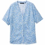 Bluse Aloe Snippets fjord blue von recolution