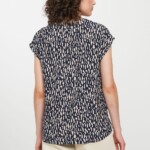 Bluse Laburnum Snippets dark navy von recolution