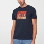 T-Shirt Agave Bike Wall dark navy von recolution
