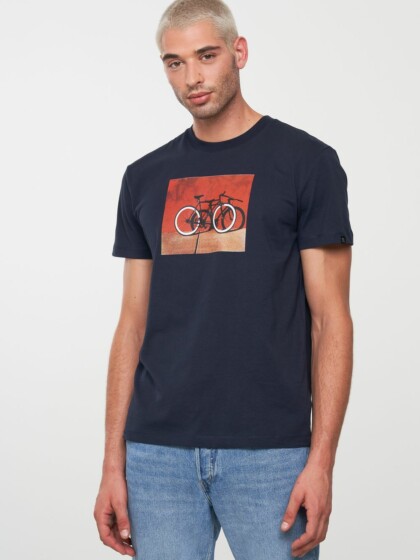 T-Shirt Agave Bike Wall dark navy von recolution