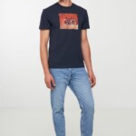 T-Shirt Agave Bike Wall dark navy von recolution