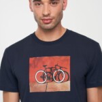 T-Shirt Agave Bike Wall dark navy von recolution