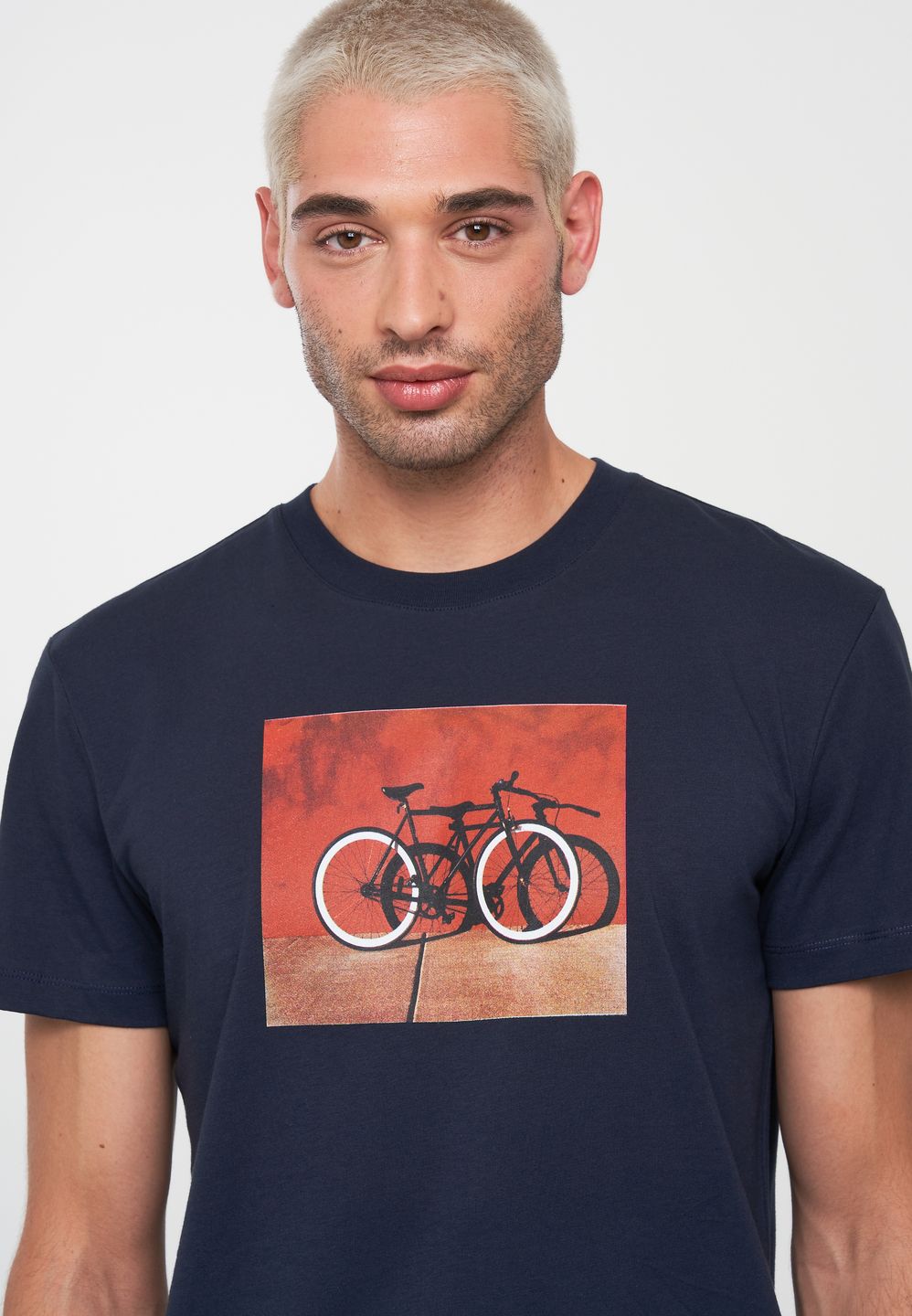 T-Shirt Agave Bike Wall dark navy von recolution