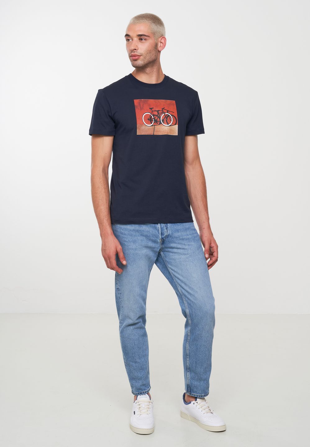T-Shirt Agave Bike Wall dark navy von recolution