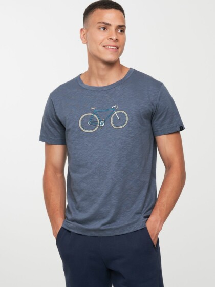 T-Shirt BAY BIKE dove blue von recolution