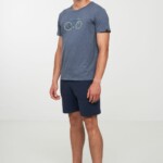 T-Shirt BAY BIKE dove blue von recolution