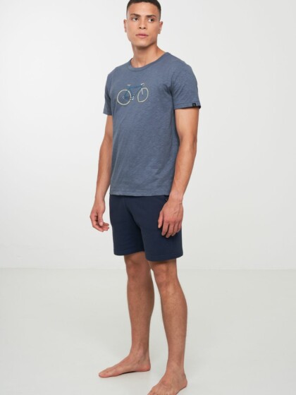 T-Shirt BAY BIKE dove blue von recolution