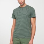 T-Shirt Pandan Stripes eukalyptus von recolution