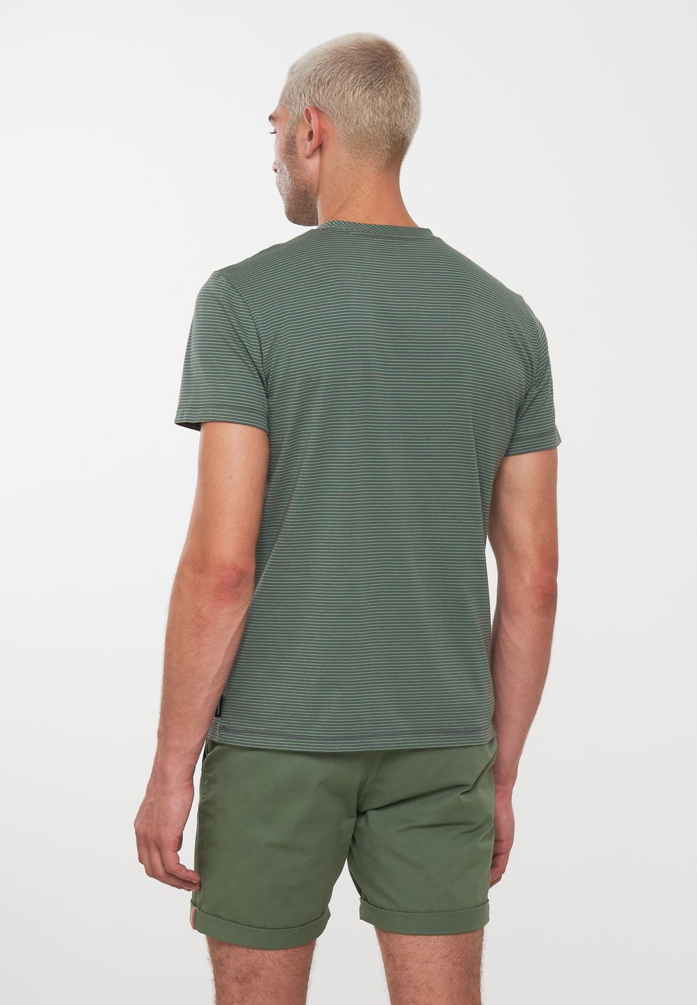 T-Shirt Pandan Stripes eukalyptus von recolution