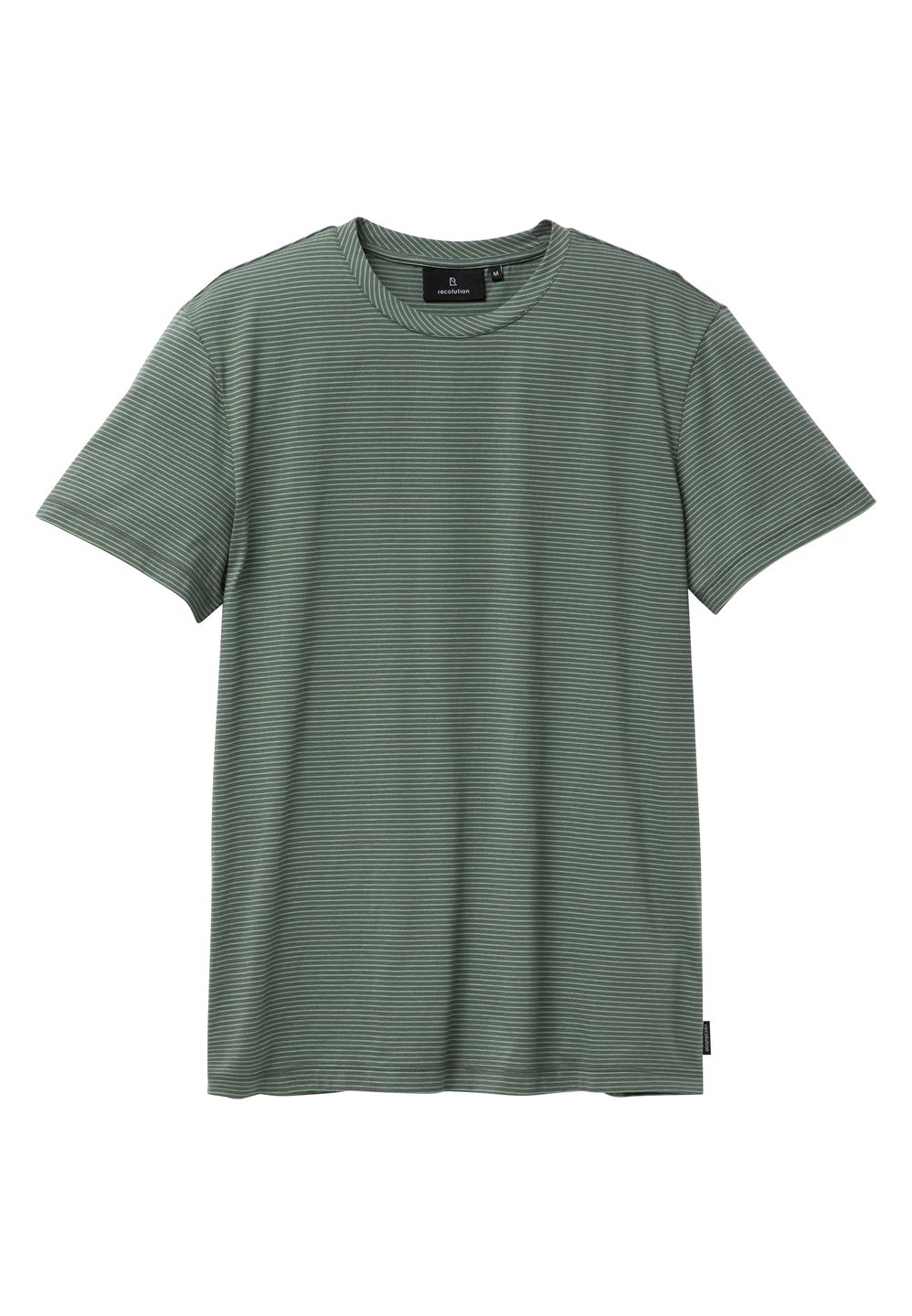T-Shirt Pandan Stripes eukalyptus von recolution