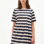 Kleid Taaky Block Stripes night sky-light desert von Armedangels