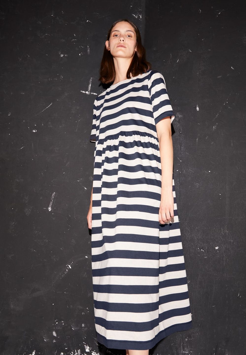 Kleid Taaky Block Stripes night sky-light desert von Armedangels