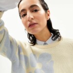 Pullover Olessyaa Aqua Floral oatmilk-morning sky von Armedangels