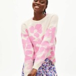 Pullover Olessyaa Aqua Floral oatmilk-raspberry pink von Armedangels