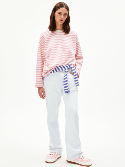 Sweatshirt Frankaa  Stripe raspberry pink-undyed von Armedangels