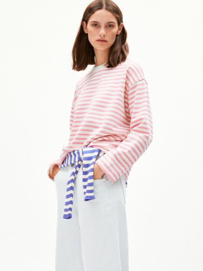 Sweatshirt Frankaa  Stripe raspberry pink-undyed von Armedangels