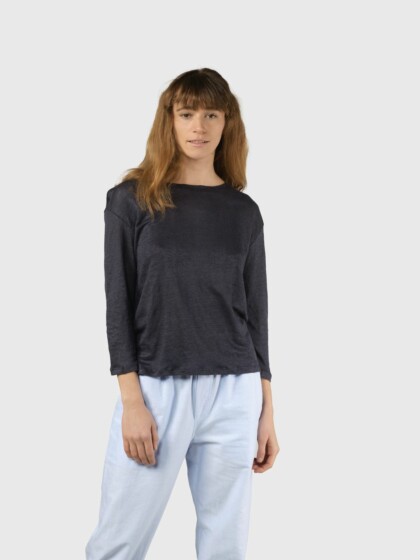 T-Shirt Gudrun LS Navy von Klitmøller Collective