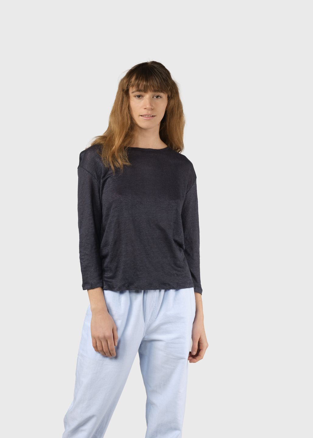 T-Shirt Gudrun LS Navy von Klitmøller Collective