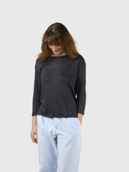 T-Shirt Gudrun LS Navy von Klitmøller Collective