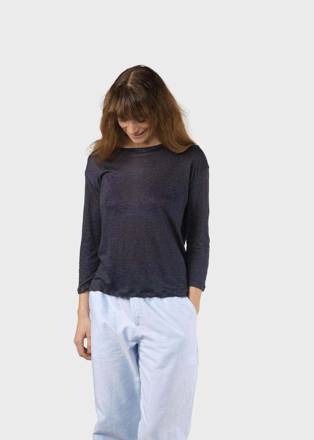 T-Shirt Gudrun LS Navy von Klitmøller Collective
