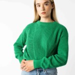 Strickpullover Seema grün von Melawear
