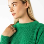 Strickpullover Seema grün von Melawear