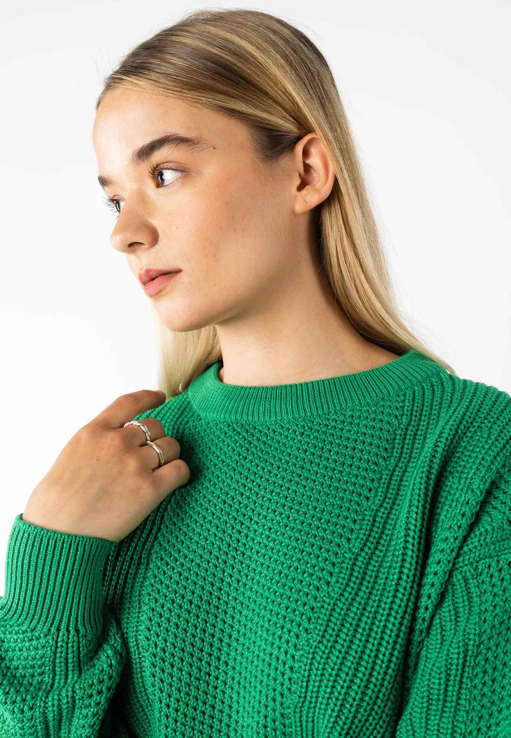 Strickpullover Seema grün von Melawear
