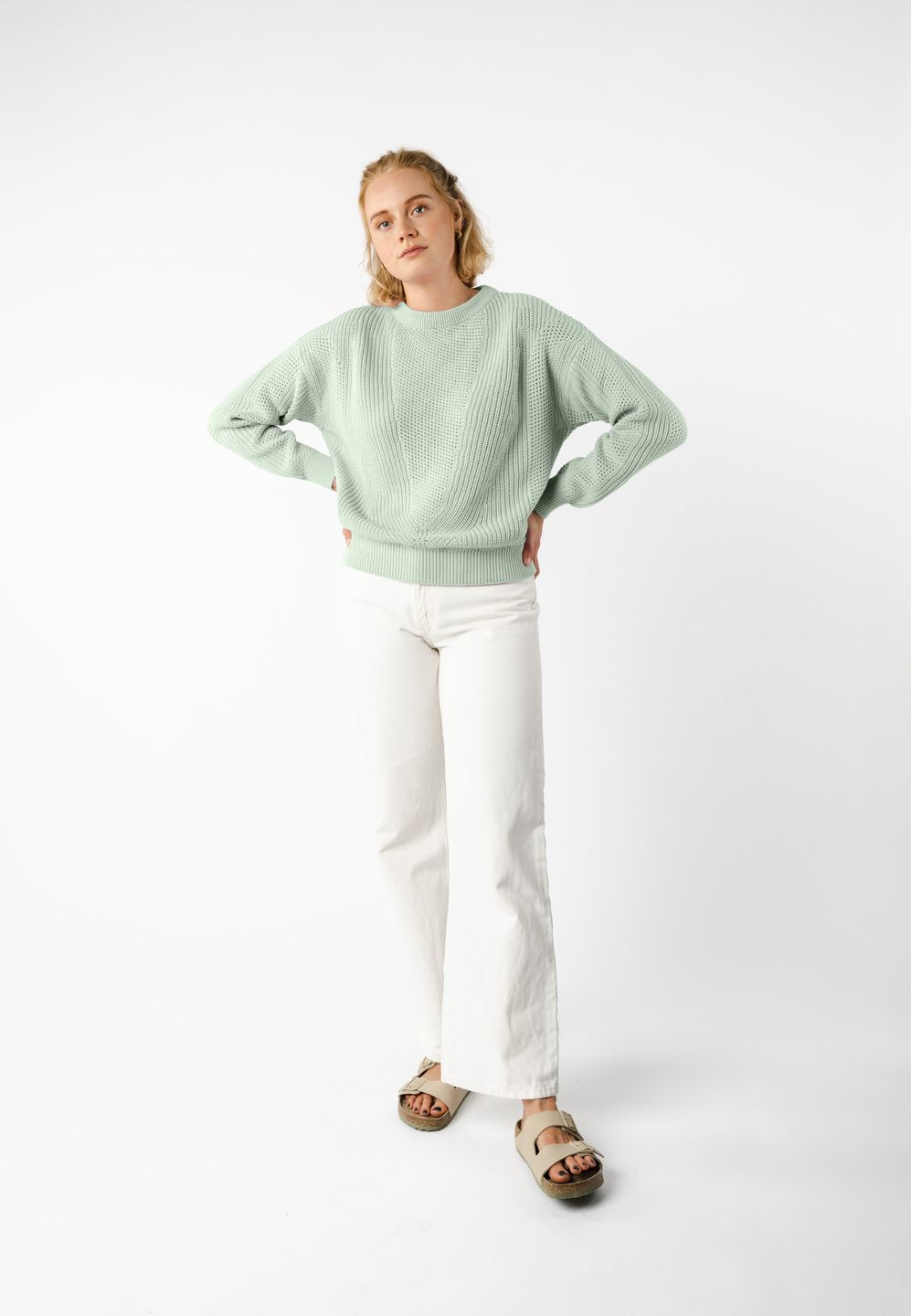 Strickpullover Seema mint von Melawear