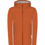 Jacke Rainshell orange-braun von bleed