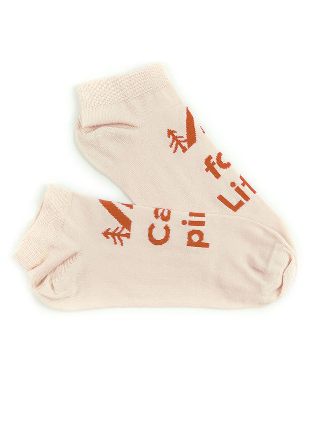 Sneaker Socken Millionstarhotel orange | beige von bleed