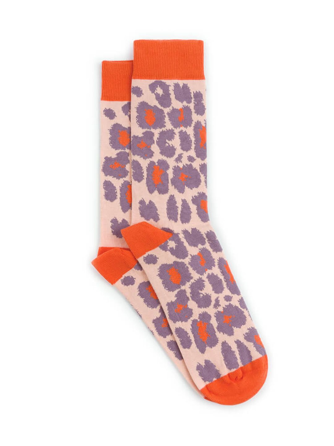 Socken Leoparty orange | lila von bleed