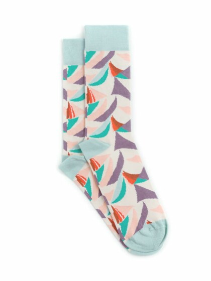 Socken Lifeisclfl blau | orange | lila von bleed