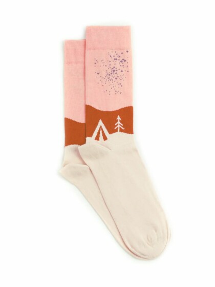 Socken Millionstarhotel orange | beige von bleed