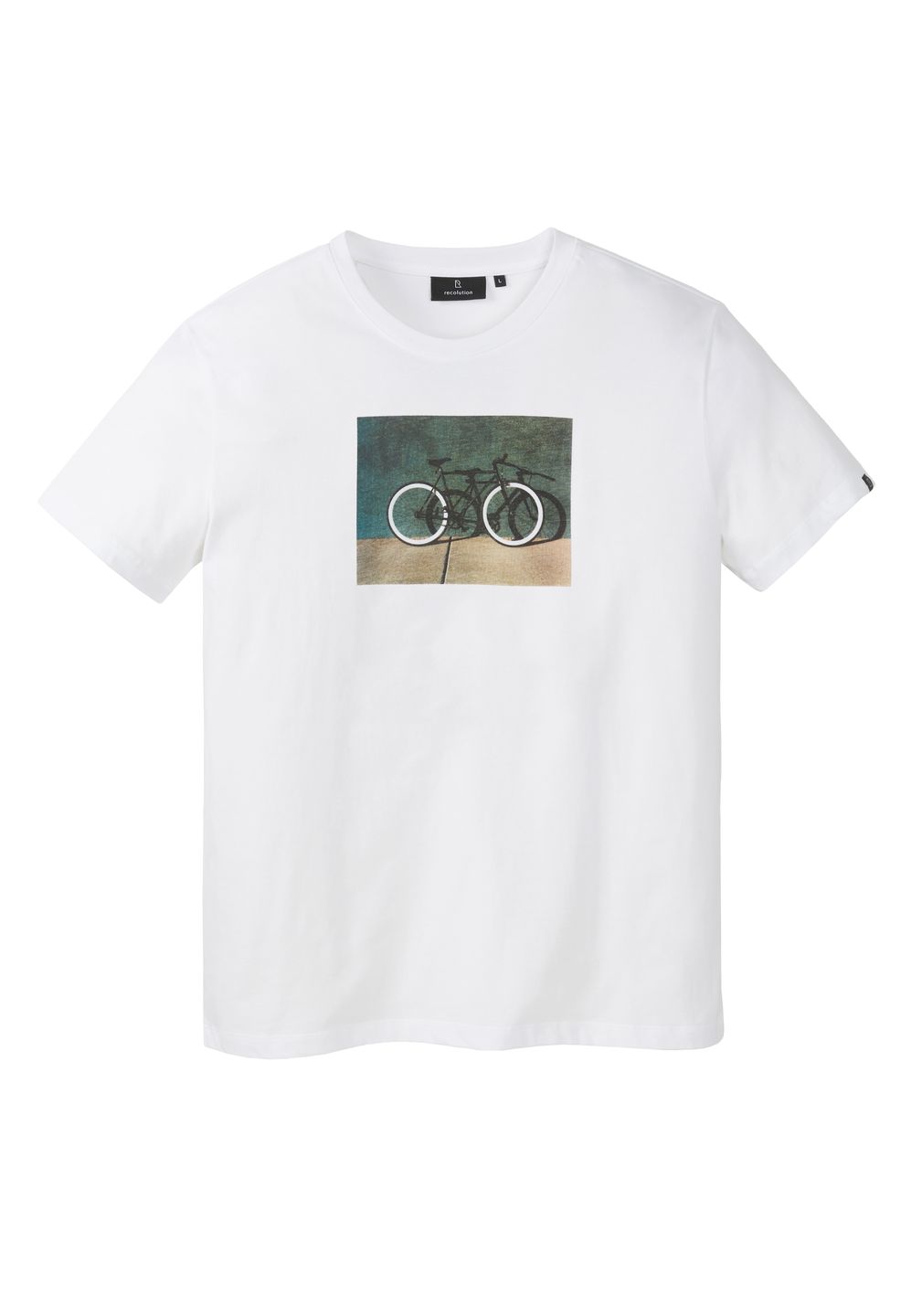 T-Shirt Agave Bike Wall white von recolution