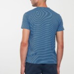 T-Shirt Pandan Stripes water blue von recolution