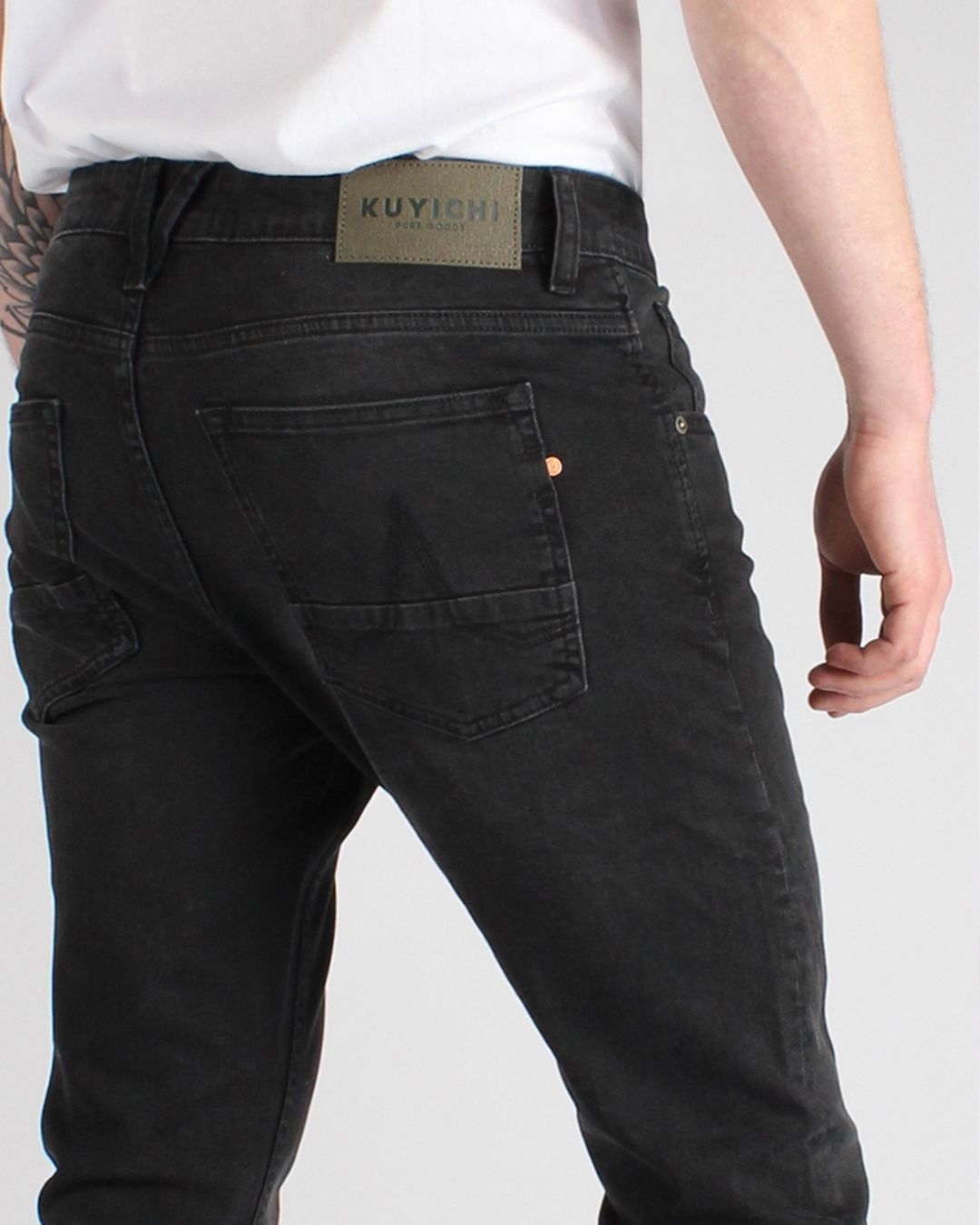 Jeans Kale Skinny Black Used black von Kuyichi