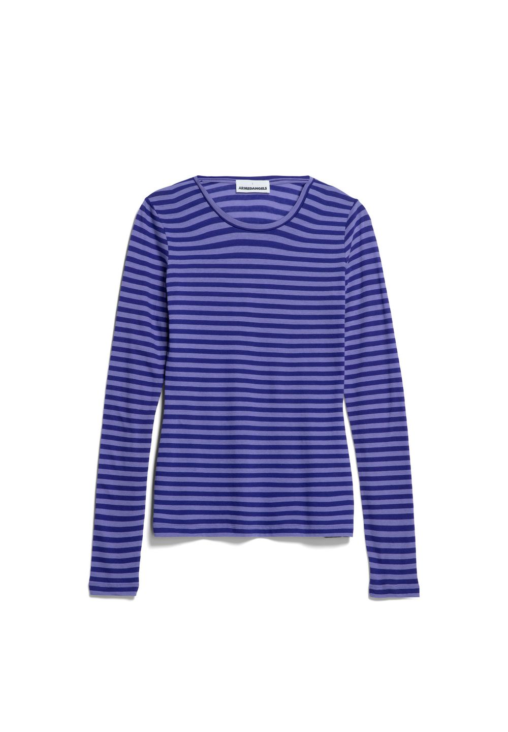 Longsleeve Enriccaa Stripes purple stone-indigo lilac von Armedangels