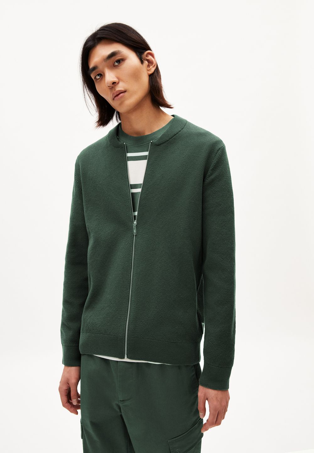 Strickpullover Aagadi Compact boreal green von Armedangels