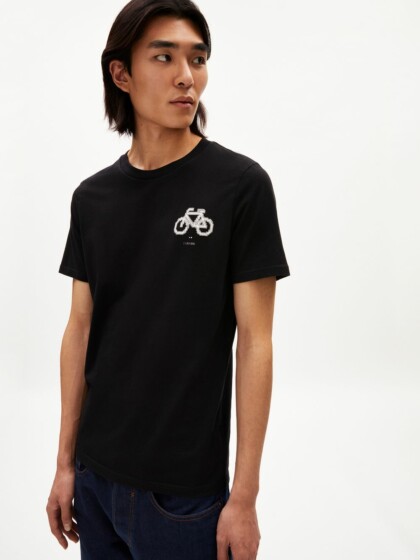 T-Shirt Jaames I Like Bike black von Armedangels