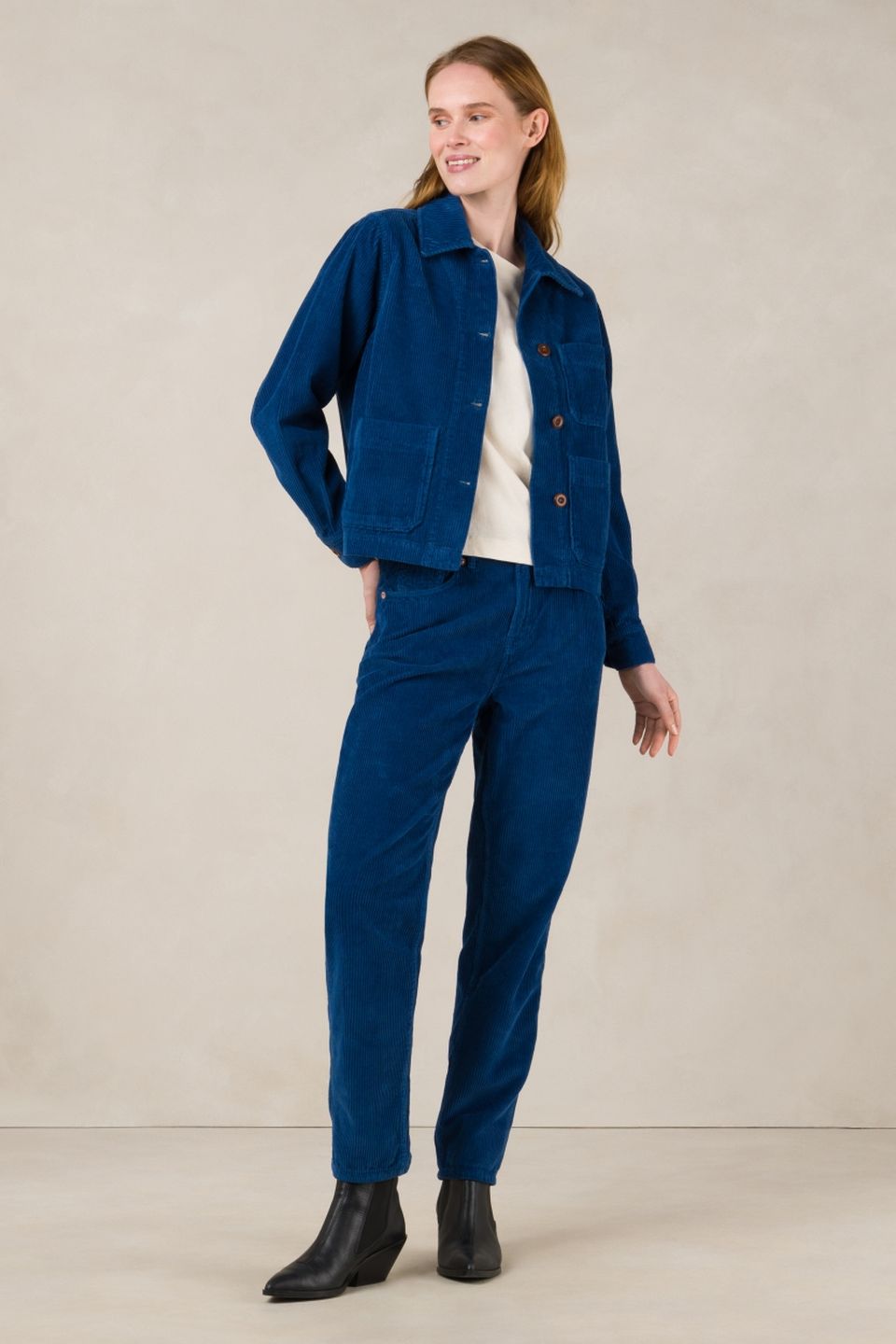 Jacke Navarre Cord pottery clay von Kings of Indigo