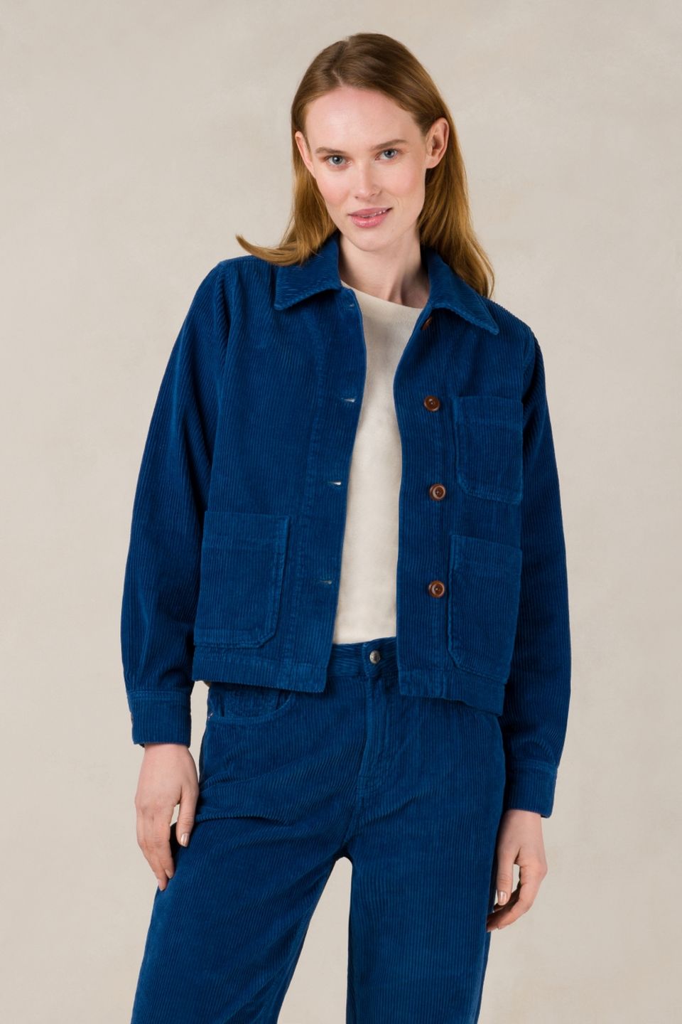 Jacke Navarre Cord pottery clay von Kings of Indigo