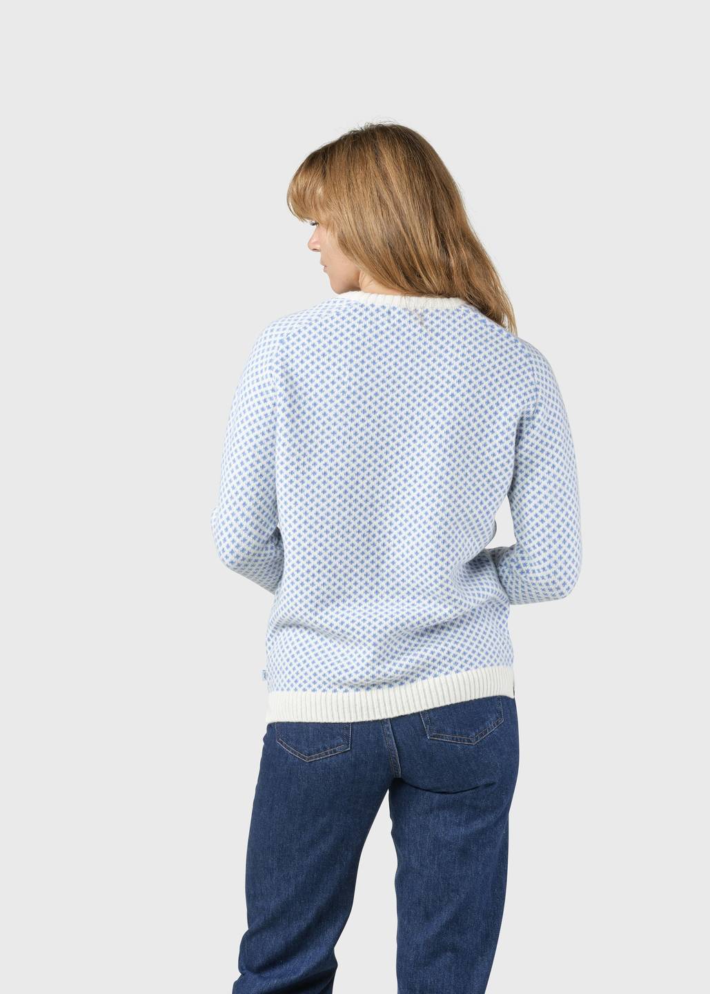 Strickpullover Ellen Cream/light blue von Klitmøller Collective