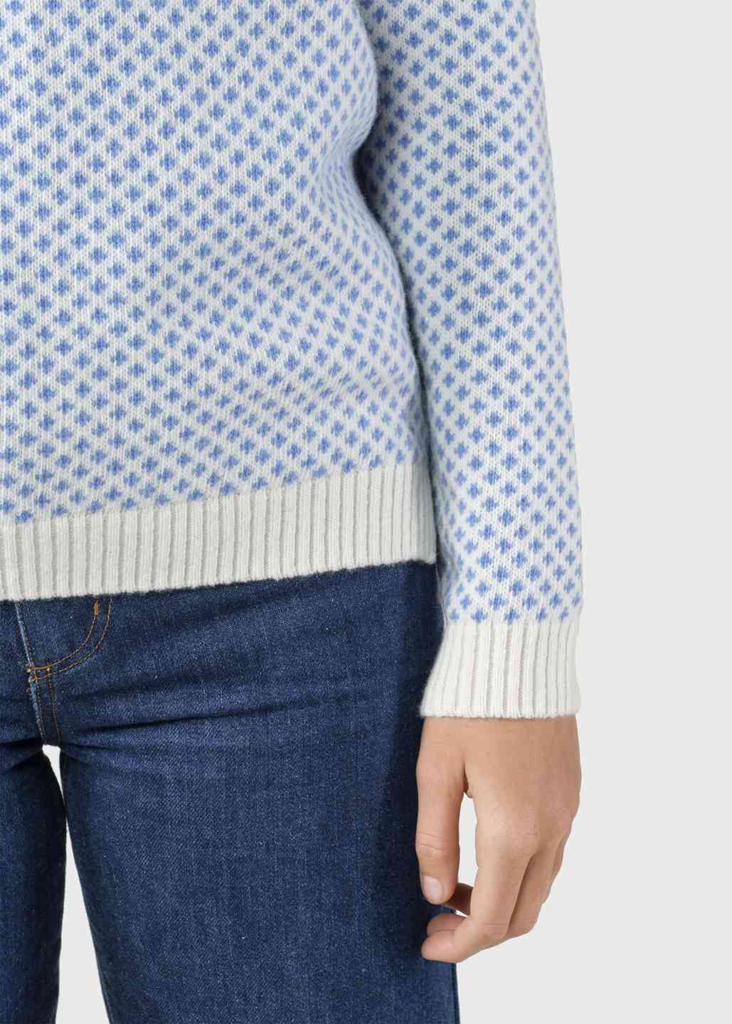 Strickpullover Ellen Cream/light blue von Klitmøller Collective