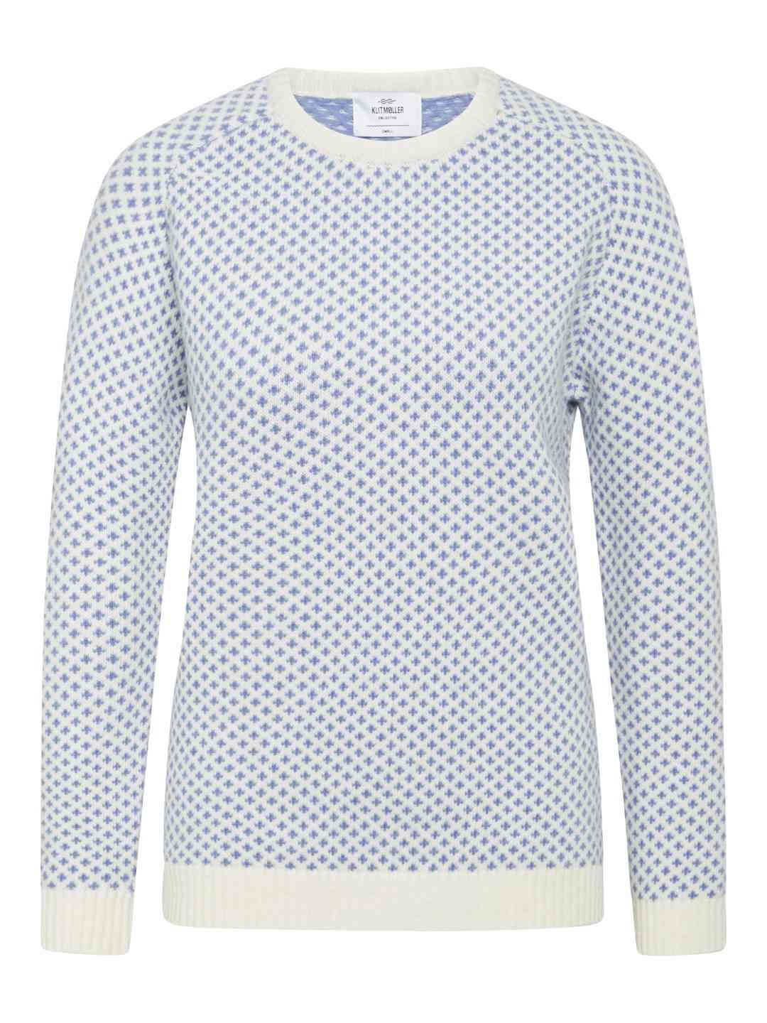 Strickpullover Ellen Cream/light blue von Klitmøller Collective