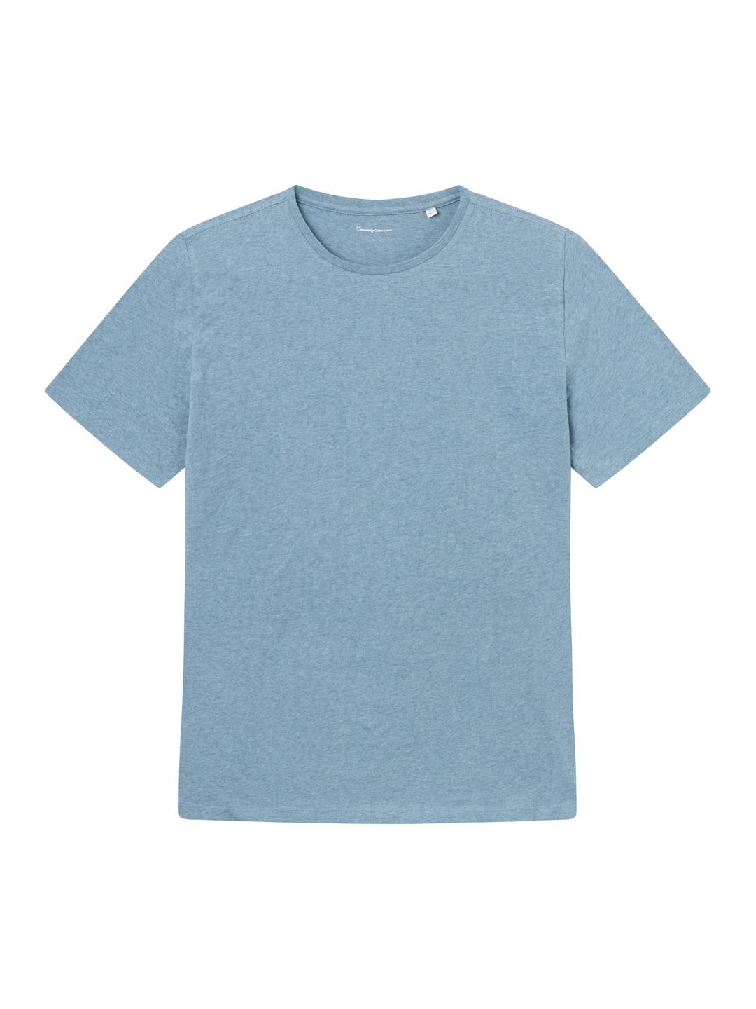 Basic T-Shirt dusty blue melange von KnowledgeCotton Apparel