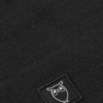 Beanie Double layer wool black jet von KnowledgeCotton Apparel