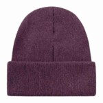 Beanie Double layer wool deep purple von KnowledgeCotton Apparel